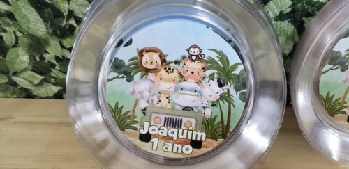 Safari Prato Refeição 21 cm Personalizado Pronta Entrega