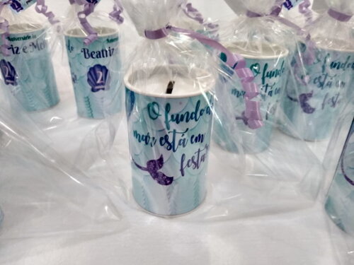 Sereia Cofrinhos Tema Sereia Embalado e Personalizado