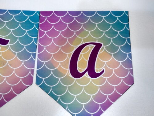 Sereia Varal Personalizado Parabens + Nome