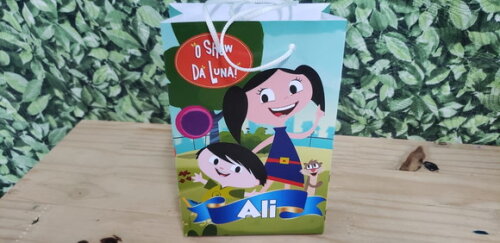 Show da Luna Sacola Personalizada Menino Pronta Entrega