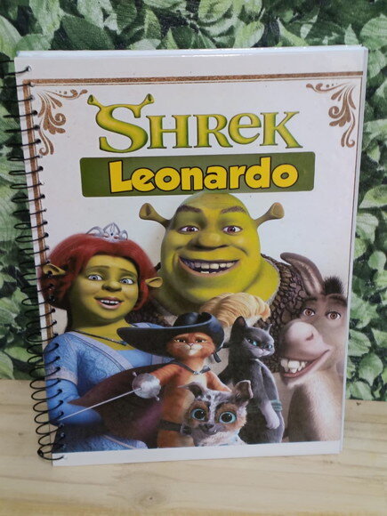 Shrek Cadernos Personalizados 3 Unidades Tam Univ. 96 Fls Cd