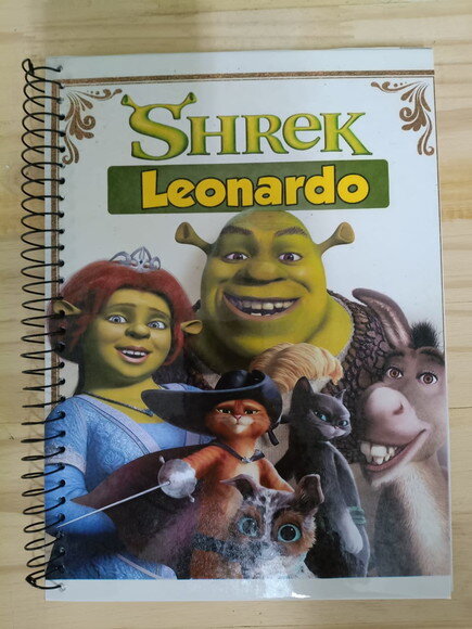 Shrek Cadernos Personalizados 3 Unidades Tam Univ. 96 Fls Cd