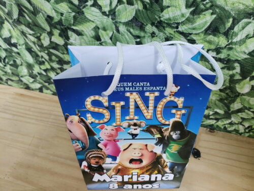Sing Sacola Personalizada Pronta Entrega