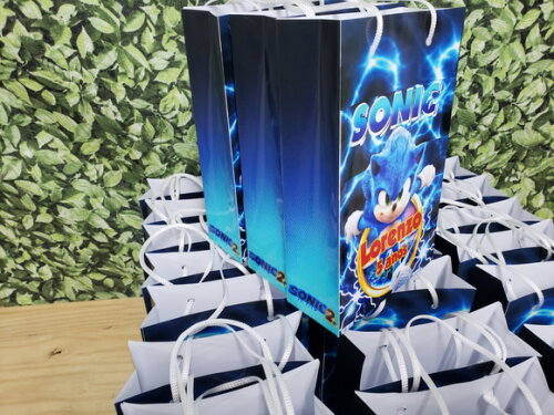 Sonic 2 Sacola Personalizada Pronta Entrega