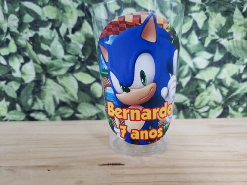 Sonic Copo Personalizado 300 ml Pronta Entrega