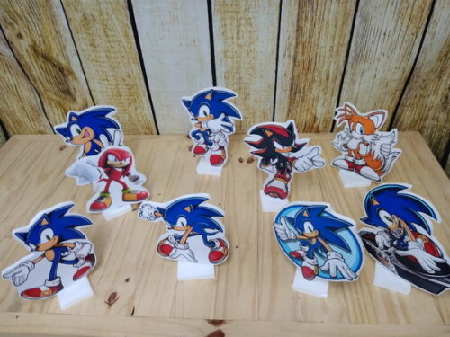 Sonic Kit de Mesa 9 Peças Tipo Displays Pronta Entrega