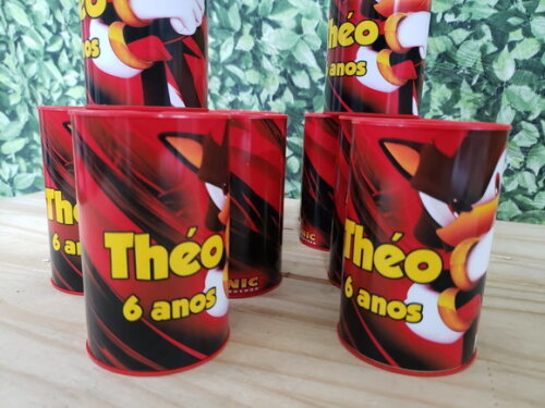 Sonic Shadow Cofrinho Personalizado Pronta Entrega