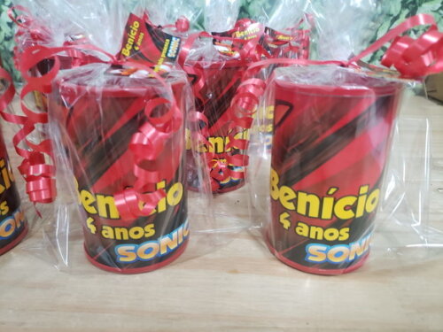 Sonic Shadow Lembrancinha Cofrinho Embalado Personalizado