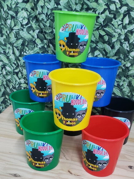 Sprunki Baldinhos 1 Litro Personalizados Pronta Entrega