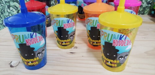 Sprunki Lembrancinha Copo Canudo (twister) Personalizzado