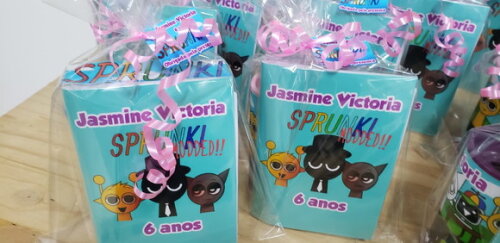 Sprunki Lembrancinha Personalizada Pronta Entrega