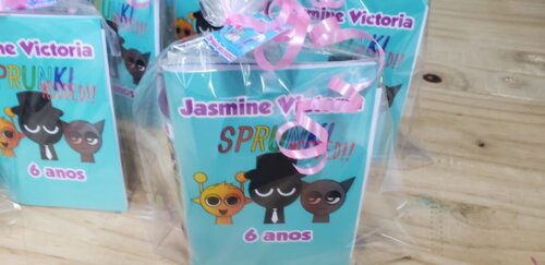 Sprunki Lembrancinha Personalizada Pronta Entrega