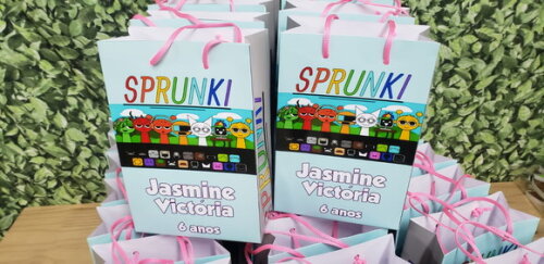 Sprunki Menina Sacola Personalizada Pronta Entrega