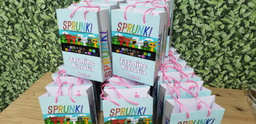 Sprunki Menina Sacola Personalizada Pronta Entrega