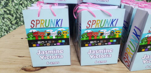 Sprunki Menina Sacola Personalizada Pronta Entrega