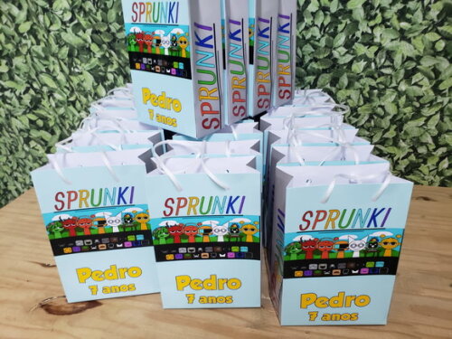 Sprunki Sacola Personalizada Pronta Entrega Mod 2