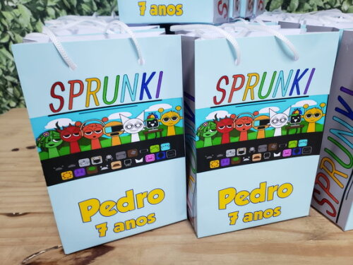 Sprunki Sacola Personalizada Pronta Entrega Mod 2