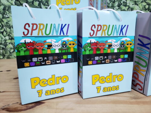 Sprunki Sacola Personalizada Pronta Entrega Mod 2