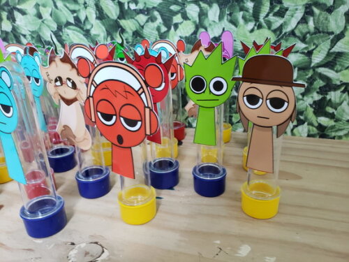 Sprunki Tubetes Lembrancinhas com Personagens Pronta Entrega