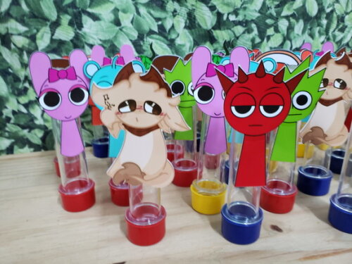 Sprunki Tubetes Lembrancinhas com Personagens Pronta Entrega