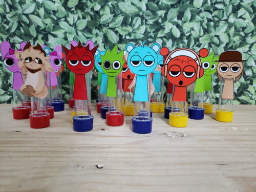 Sprunki Tubetes Lembrancinhas com Personagens Pronta Entrega
