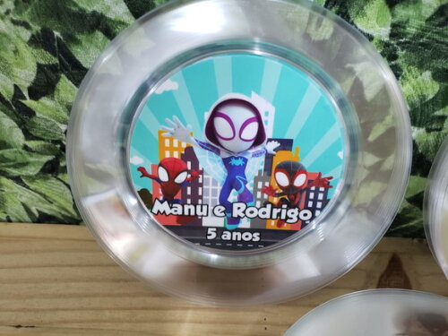Spyder e Seus Amigos Prato Sobremesa Personalizado