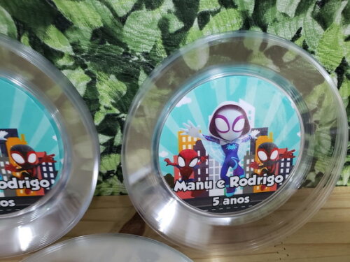 Spyder e Seus Amigos Prato Sobremesa Personalizado