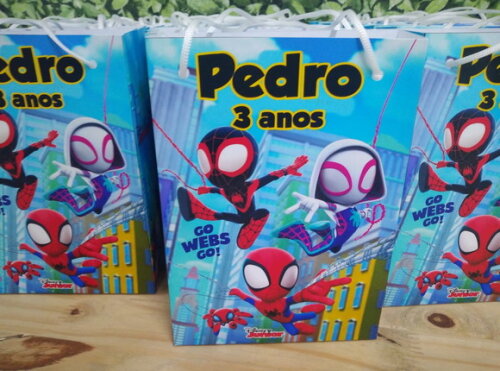 Spyder e Seus Amigos Sacola Personalizada Pronta Entrega