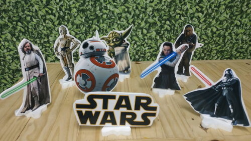 Star Wars Kit de Mesa Tipo Displays 8 Peças Pronta Entrega