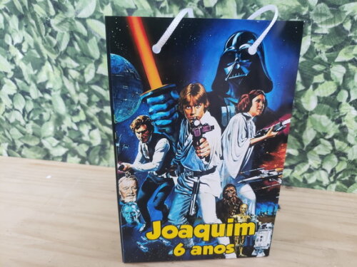Star Wars Sacola Grande Personalizada Tam 29x20x8 cm