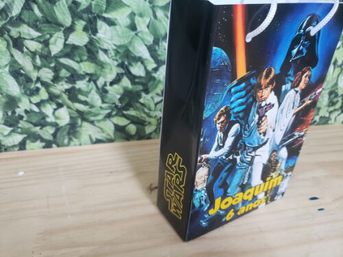 Star Wars Sacola Grande Personalizada Tam 29x20x8 cm