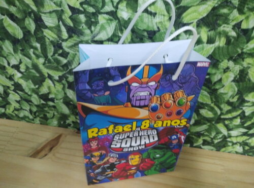 Super Hero Squaid Sacola Personalizada Pronta Entrega