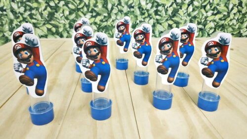 Super Mario Bross Tubetes com Apliques Pronta Entrega