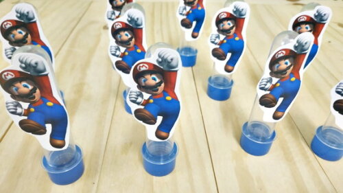 Super Mario Bross Tubetes com Apliques Pronta Entrega