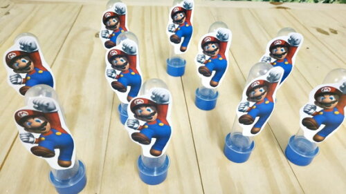 Super Mario Bross Tubetes com Apliques Pronta Entrega