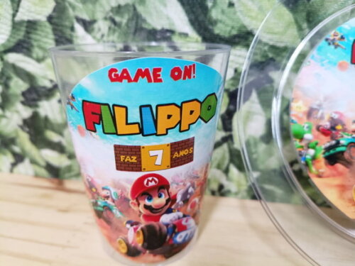 Super Mario Descartáveis Personalizados Pronta Entrega