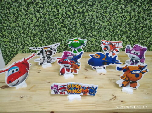 Super Wings Kit de Mesa Displays 9 Peças Pronta Entrega