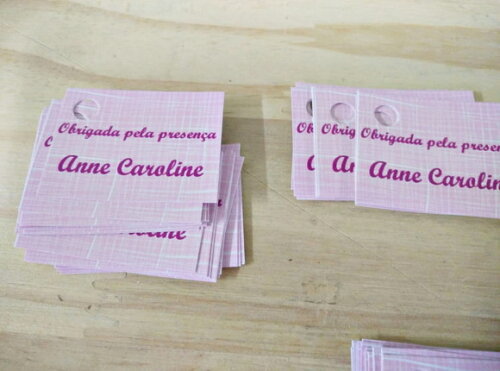 Tag Etiqueta 4x3 cm Personalizada Pronta Entrega
