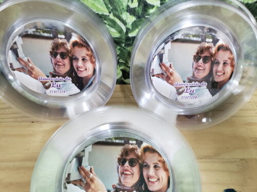Telma e Louise Prato Sobremesa Personalizado Todos Temas