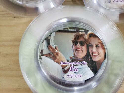 Telma e Louise Prato Sobremesa Personalizado Todos Temas