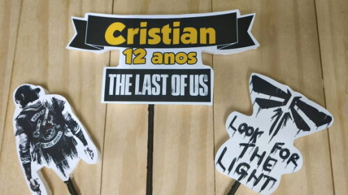 The Last Of Us Topo de Bolo Personalizado Pronta Entrega