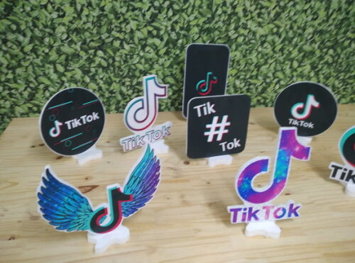 Tik Tok Kit de Mesa Displays 8 Peças Pronta Entrega