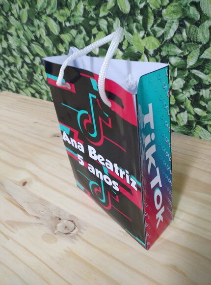 Tik Tok Sacola Personalizada Pronta Entrega