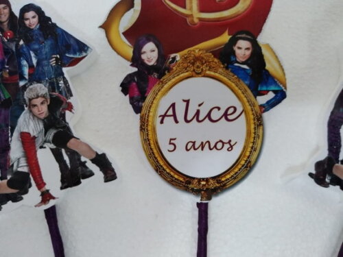 Topo de Bolo Descendentes Personalizado