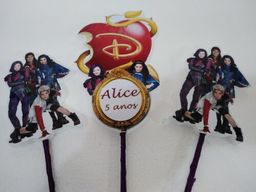 Topo de Bolo Descendentes Personalizado
