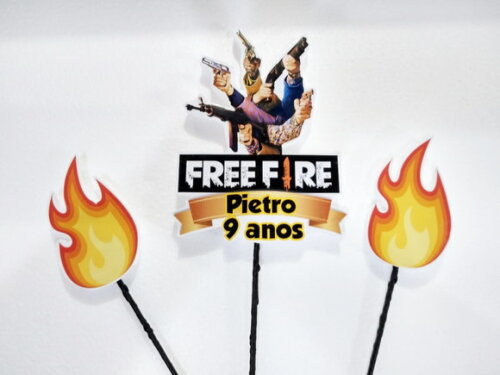 Topo de Bolo Free Fire Personalizado