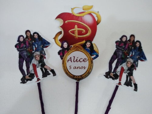 Topo de Bolo Descendentes Personalizado