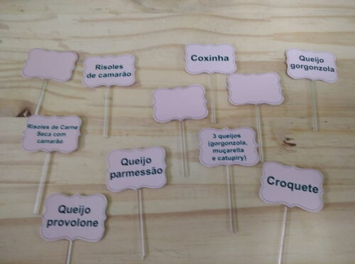 Topper para Docinhos 48 Unidades Pronta Entrega