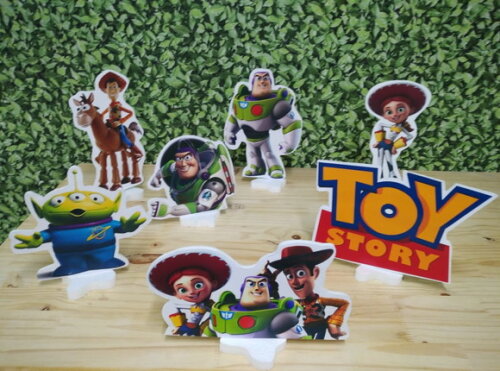 Toy Story Kit de Mesa Displays 7 Peças Pronta Entrega