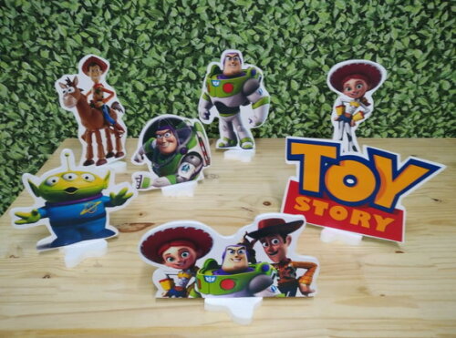 Toy Story Kit de Mesa Displays 7 Peças Pronta Entrega
